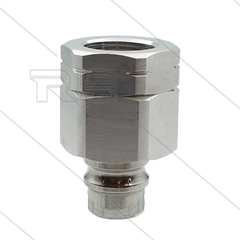 Snap-Tite - nippel - met klep - RVS - 103 Bar - 1 1/2" bi