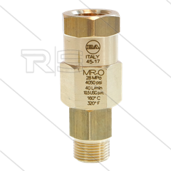 MR-O - Swivel - messing - 250 Bar - 40 l/min - max 90°C - 30 tpm - 3/8" bi x 3/8" bu