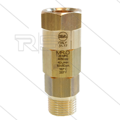 MR-O - Swivel - messing - 250 Bar - 40 l/min - max 90°C - 30 tpm - 1/2" bi x 1/2" bu