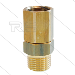 SW5 - Swivel - messing - kort -  200 Bar - 160 l/min - max 90°C - 30 tpm - 1/2" bi x 1/2" bu