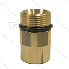 AR8 - M24x1,5 - nippel - messing - 350 Bar - Ø14mm - max 160°C - 1/4" bi