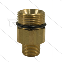 AR8 - M24x1,5 - nippel - messing - 350 Bar - Ø14mm - max 160°C - 3/8" bu
