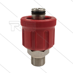 AR9 - M24x1.5 - wartel - RVS - 600 Bar - Ø15mm - max 160°C - 3/8" bu