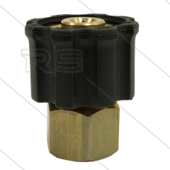AR1 - M22x1,5 - wartel - messing - 250 Bar - Ø15mm - max 160°C - 3/8" bi