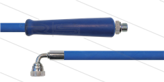 HD-slang blauw 3/8" - 2SC - 43m - 3/8"W 90° haaks x 3/8"bu - 1x KBS - 400 Bar