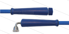 HD-slang blauw 5/16" - 2SC - 50m - 3/8" W haaks x M22x1,5 W conisch - 2x KBS - 400 Bar