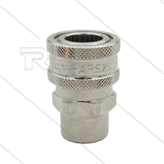 ARS250 - koppeling - messing - 250 Bar - max 90°C - 1/4" bi