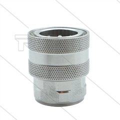 RSS250 - koppeling - RVS - 250 Bar - Ø19,9mm - max 90°C - passend op Nilfisk-Alto - 3/8" bi