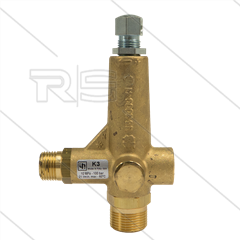 K3.1 - drukregelautomaat - 100 Bar - 11 tot 16 l/min - max 60°C - In: 3/8" bi - Uit: 1/2" bu