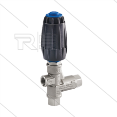 VX3 - drukregelautomaat - RVS 303 -  met knop - 50 tot 280 Bar - 30 l/min - max 90°C - In: 3/8" bi