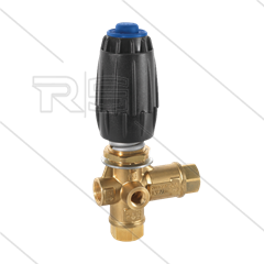 VRC25 - drukregelautomaat - met knop en 1/4" bi manometeraansluiting - 280 Bar - 30 l/min - max 90°C