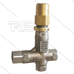 VB53 - drukregelautomaat - RVS303 - 500 Bar - 80 l/min - max 60°C - In: 1/2" bi - Uit: 1/2" bi