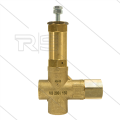 VB200/150 - 150 Bar - 200 l/min - max 60°C - In: 1" bi - Uit: 1" bi - Bypass: 1" bi