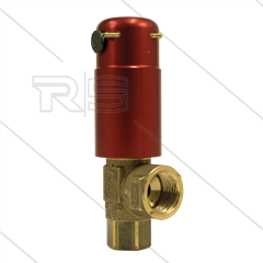 VS200/200 - veiligheidsventiel - af fabriek afgesteld op 175 Bar - 200 l/min - max 90°C - In 3/4" bi - Bypass 1/2" bi - BSP