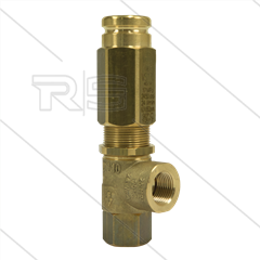 VS170 - veiligheidsventiel - 150 Bar - 24 l/min - 60°C - In: 3/8" bi - Bypass: 3/8" bi