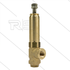 VS500 veiligheidsventiel - 500 Bar - 80 l/min - 60°C - In: 1/2" bi - Bypass: 3/8" bi
