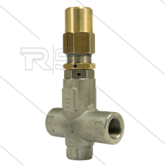 VRP600 veiligheids / drukregelventiel - RVS303 - 560 Bar - 80 l/min - 60°C - In: 1/2"bi - Uit: 1/2"