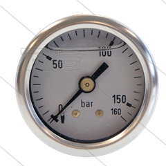 Manometer 0-160 Bar - 1/8" bu - achteraansluiting - Ø40mm