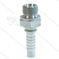 Persnippel - staal - 3/8" - 3/8" buitendraad - SW22