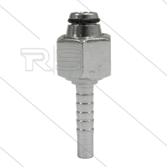 Persnippel - staal - 1/4" - M12x1,5 (6L) DKOL - met O-ring - SW14