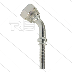 Persnippel - staal - 5/16" - 3/8" wartel - 45° gebogen - SW22