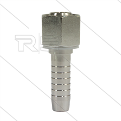 Persnippel - RVS - 1/4" - 1/4" wartel - SW17