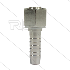 Persnippel - RVS - 1/2" - 1/2" wartel - SW27