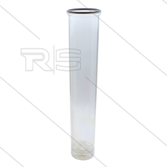 Filterglas 20" - transparant - H=500mm
