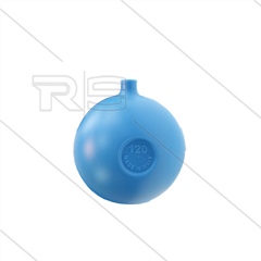 Drijver - Polyethyleen - blauw - draadbevestiging - Ø120mm - max 80°C - t.b.v. vlotter 220210