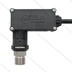 PR16 - Drukschakelaar - RVS - 3/8" bu - inschakeldruk 40 Bar - max 350 Bar - (zwarte markering)