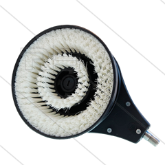 SR8 roterende wasborstel - nozzle 3,0mm - nylon wit - max 30 Bar - 15 tot 30 l/min - 60°C - 1/4" bu