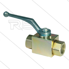 Kogelkraan 3/8" - staal verzinkt - 500 Bar - 2 x 3/8" bi