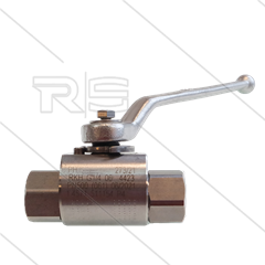 Kogelkraan 1/4" - RVS316 - 500 Bar - 2 x 1/4" bi