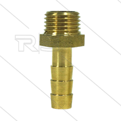 Slangpilaar - messing - Ø8mm - 1/4" bu