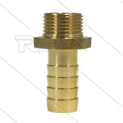 Slangpilaar - messing - Ø13mm - 3/8" bu