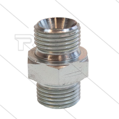 Dubbele nippel - staal - max 315 Bar - 2 x 1/2" bu - BSP