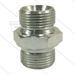 Verloopnippel - staal - max 350 Bar - 1/4" bu x 1/8" bu - BSP