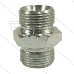 Verloopnippel - staal - max 315 Bar - 1/4" bu x 1/2" bu - BSP