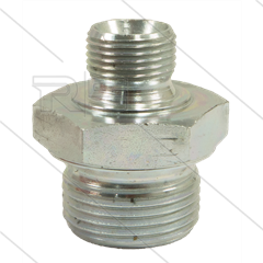 Verloopnippel - staal - max 250 Bar - 1/2" bu x 3/4" bu - BSP