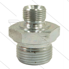 Verloopnippel - staal - max 200 Bar - 3/4" bu x 1" bu - BSP