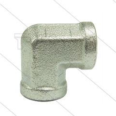 Knie - staal - 2 x 1/2" bi - BSP