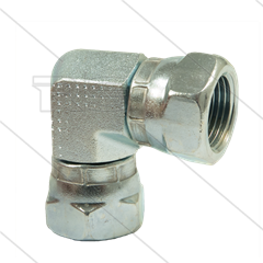 Knie - staal - max 350 Bar - 2 x 3/8" wartel - BSP