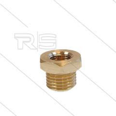 Verloopring - messing - 1/4" bu x 1/8" bi