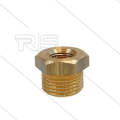 Verloopring - messing - 3/8" bu x 1/8" bi