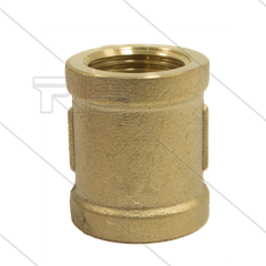Sok - messing - 2 x 3/8" bi