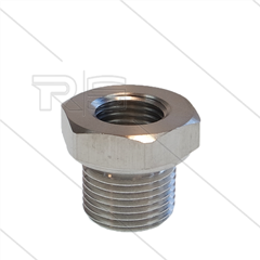 Verloopring - RVS - 500 Bar - 3/8" bu x 1/4" bi