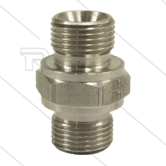 Dubbele nippel - RVS - 2 x 1/2" bu - BSP - 400 Bar