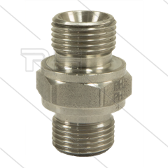 Dubbele nippel - RVS - 2 x 1" bu - BSP - 400 Bar