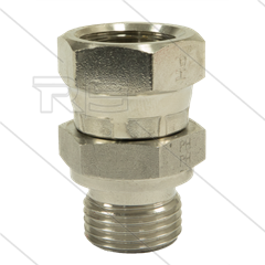 Verloopnippel - RVS - 1/2" bu x 1/2" wartel - BSP