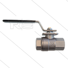 Kogelkraan 1/2" - RVS316 - 100 Bar - 2 x 1/2" bi